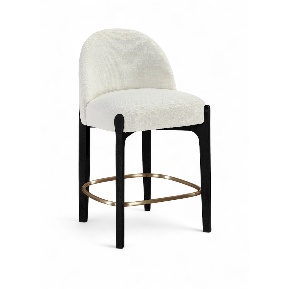 Torino Cream Fabric Upholstered Counter Stool, Set of 2