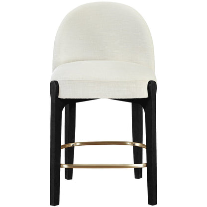 Torino Cream Fabric Upholstered Counter Stool, Set of 2