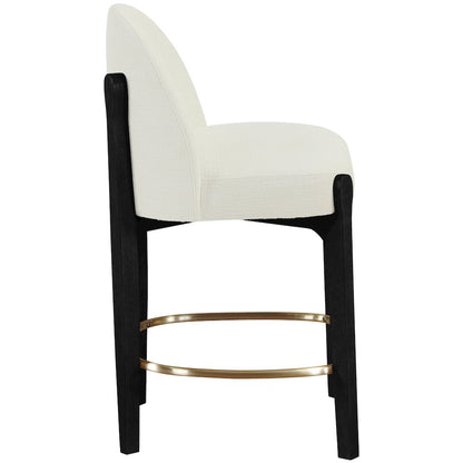 Torino Cream Fabric Upholstered Counter Stool, Set of 2