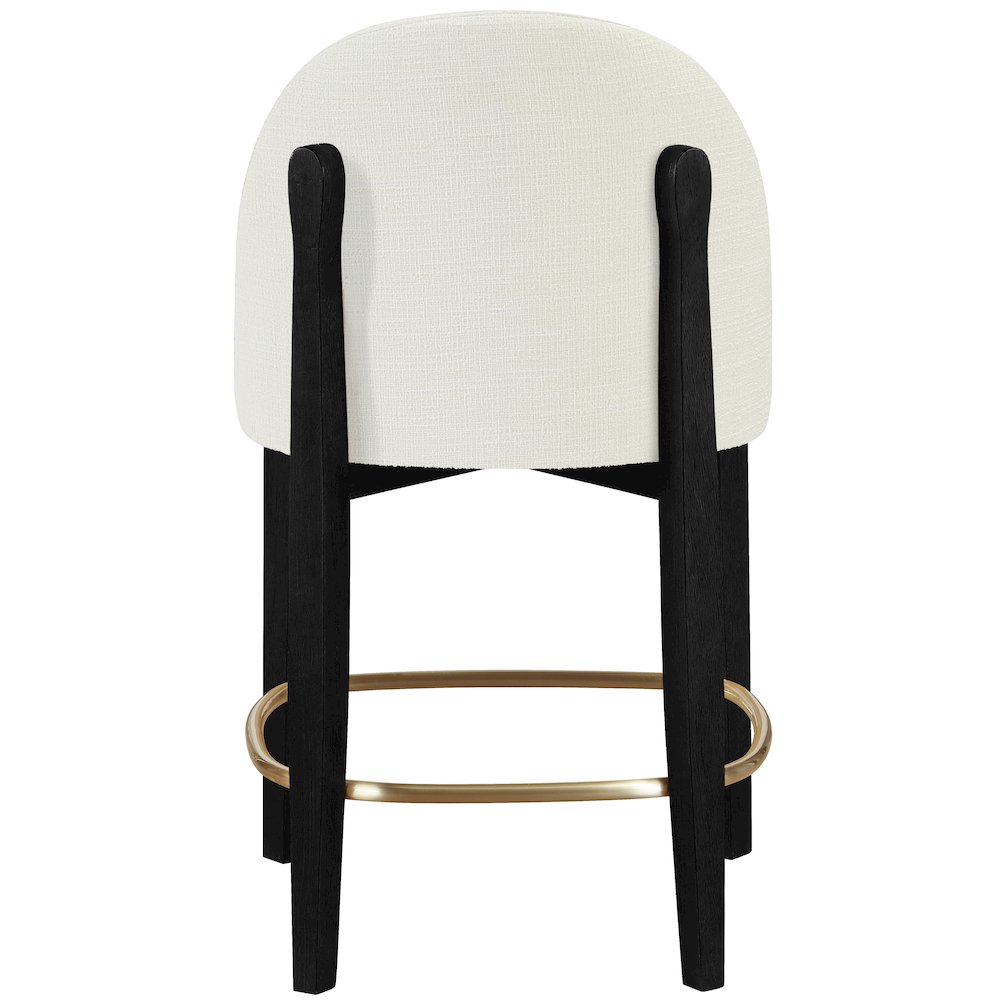 Torino Cream Fabric Upholstered Counter Stool, Set of 2