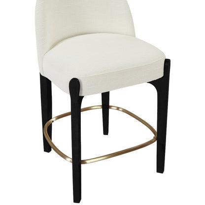Torino Cream Fabric Upholstered Counter Stool, Set of 2