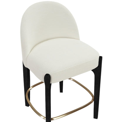 Torino Cream Fabric Upholstered Counter Stool, Set of 2