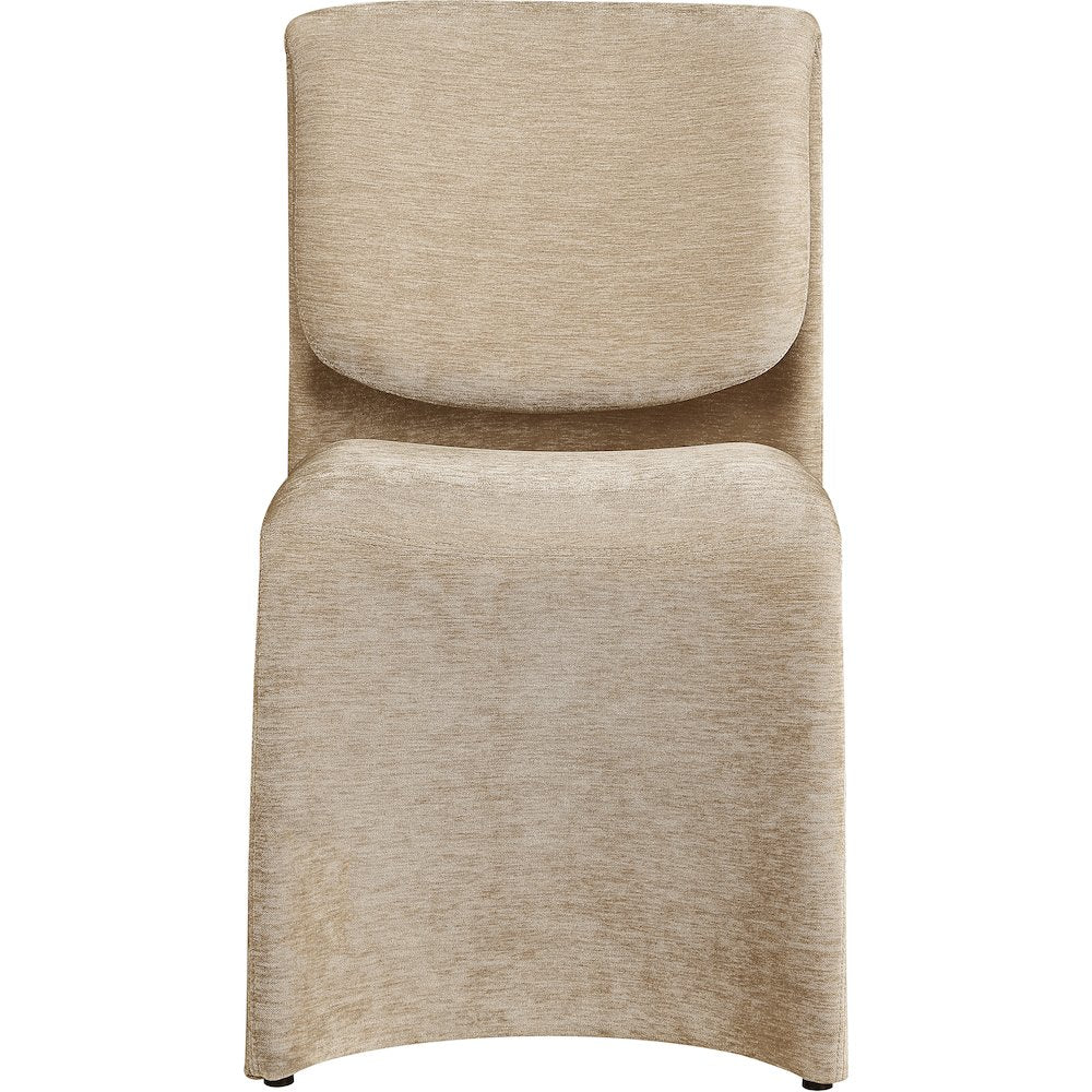 Slique Beige Fabric Upholstered Dining Chair