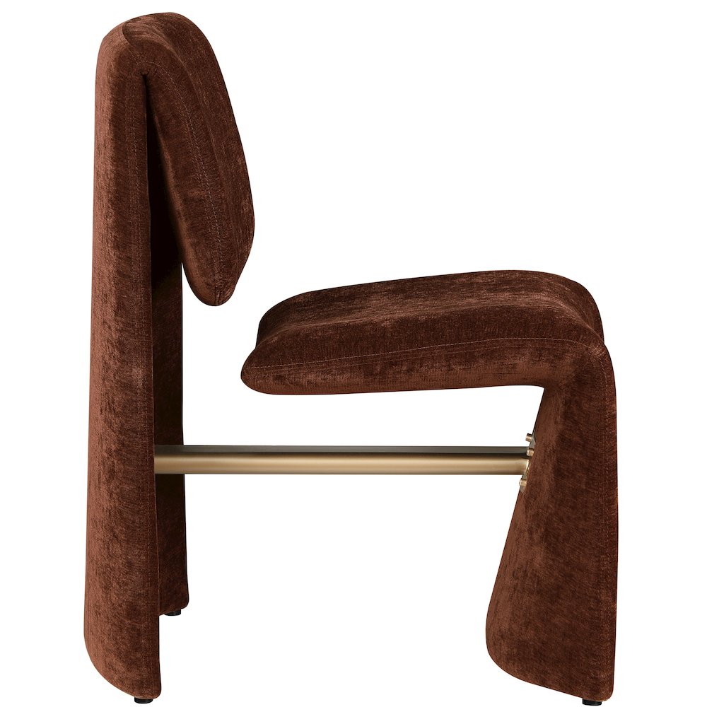 Slique Burgundy Fabric Upholstered Dining Chair