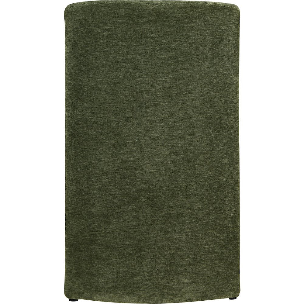 Slique Green Fabric Upholstered Dining Chair