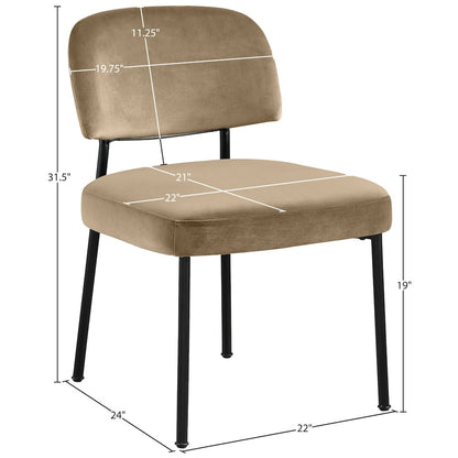 Zarelle Beige Performance Fabric Upholstered Dining Chair, Set of 2