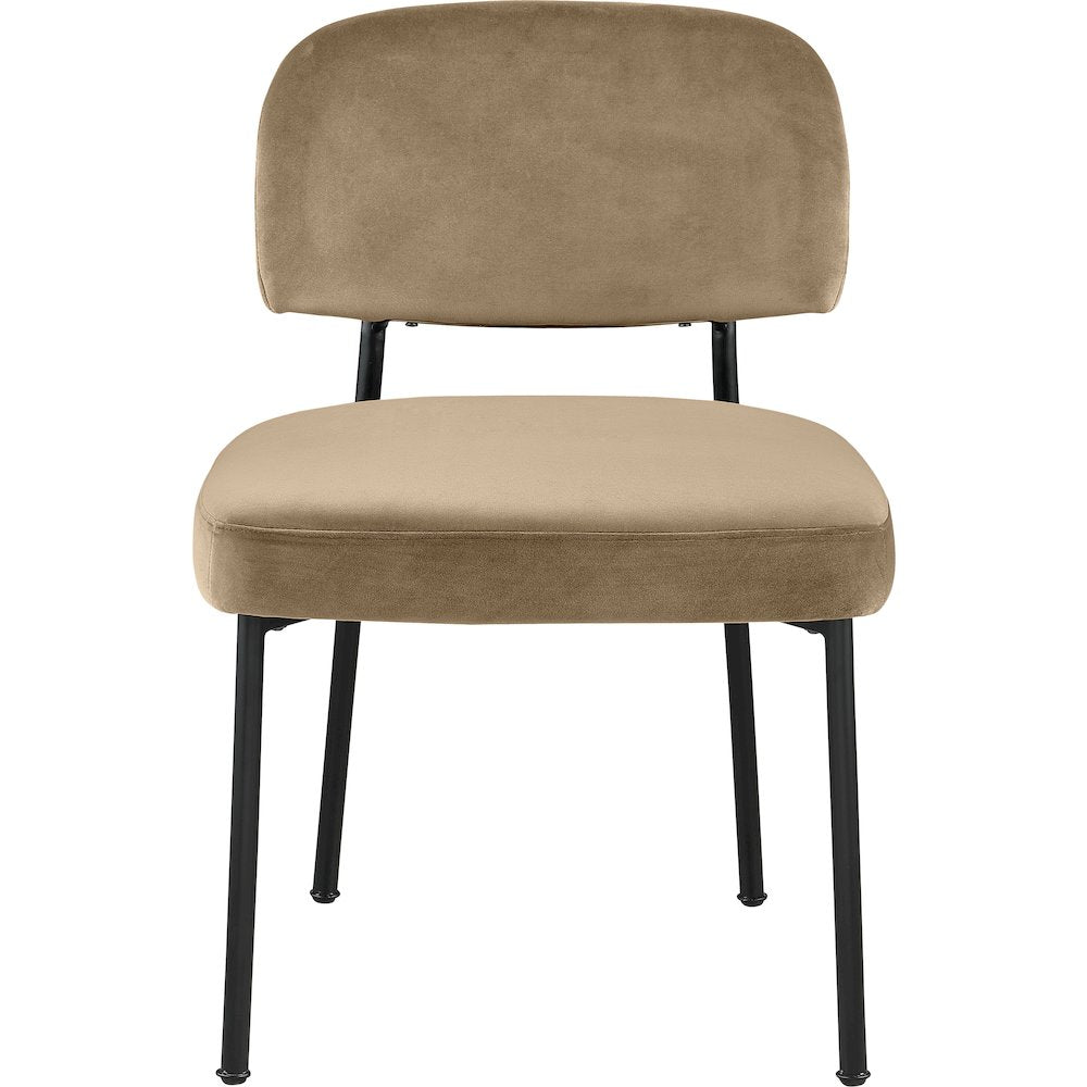 Zarelle Beige Performance Fabric Upholstered Dining Chair, Set of 2