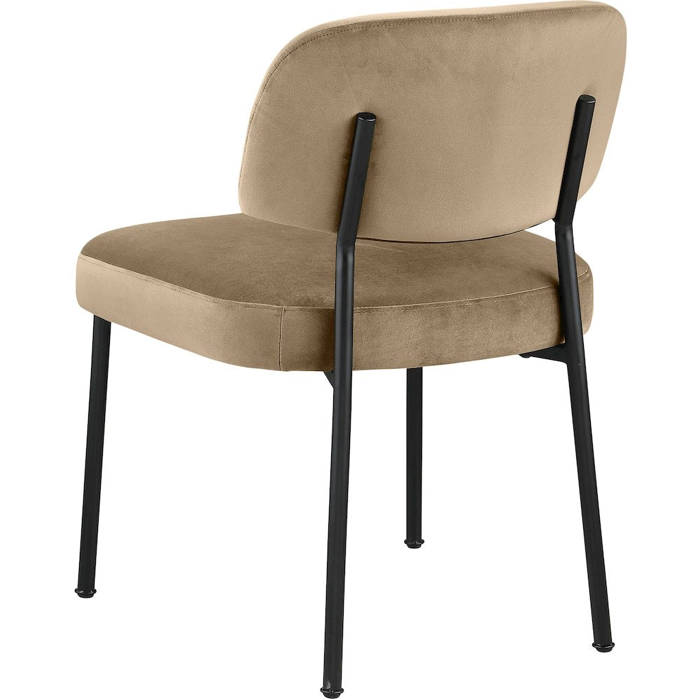 Zarelle Beige Performance Fabric Upholstered Dining Chair, Set of 2
