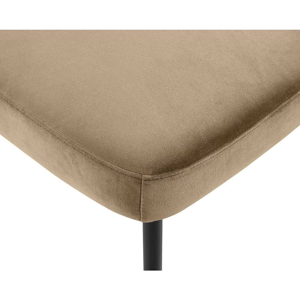 Zarelle Beige Performance Fabric Upholstered Dining Chair, Set of 2