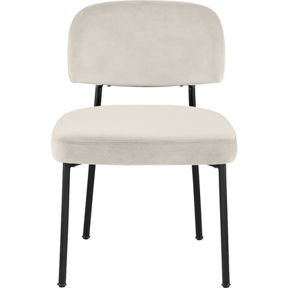 Zarelle Cream Performance Fabric Upholstered Dining Chair, Set of 2