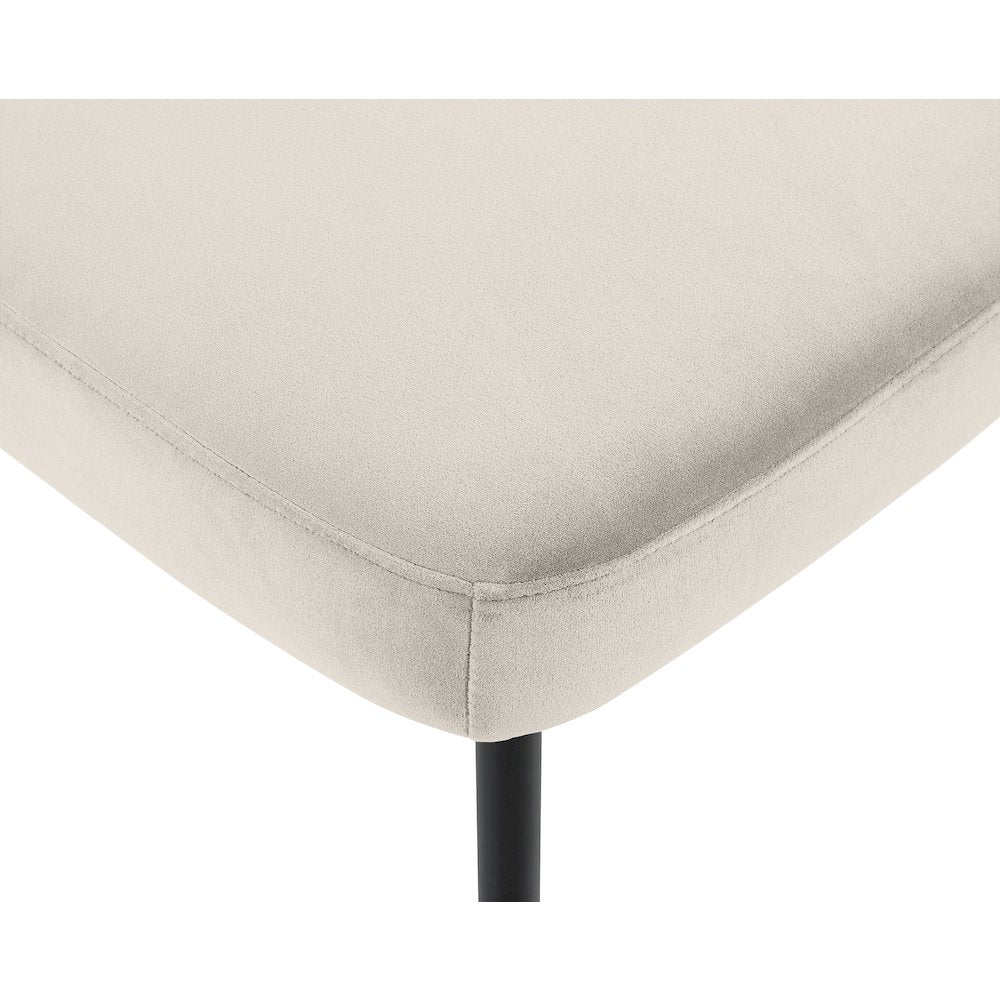 Zarelle Cream Performance Fabric Upholstered Dining Chair, Set of 2
