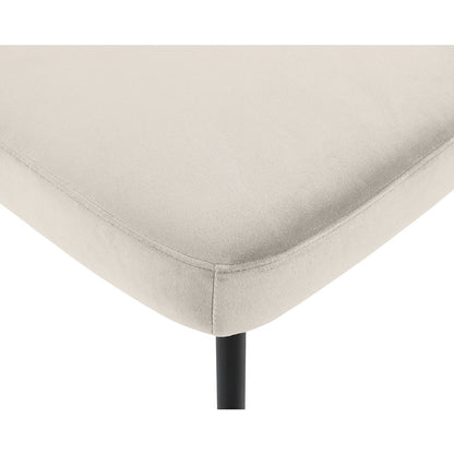 Zarelle Cream Performance Fabric Upholstered Dining Chair, Set of 2