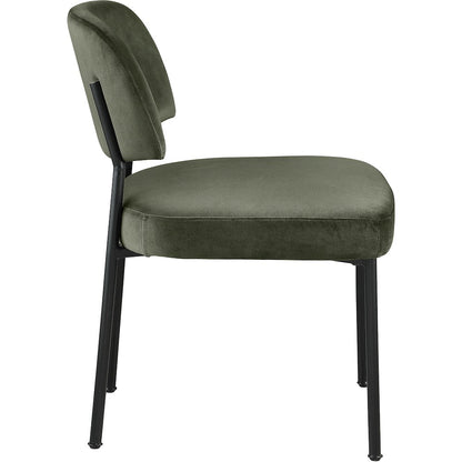 Zarelle Green Performance Fabric Upholstered Dining Chair, Set of 2