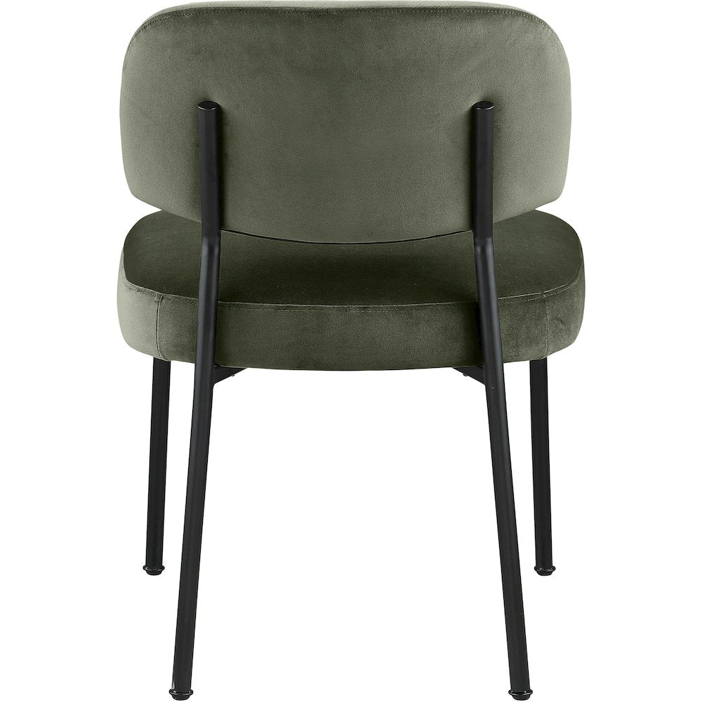 Zarelle Green Performance Fabric Upholstered Dining Chair, Set of 2