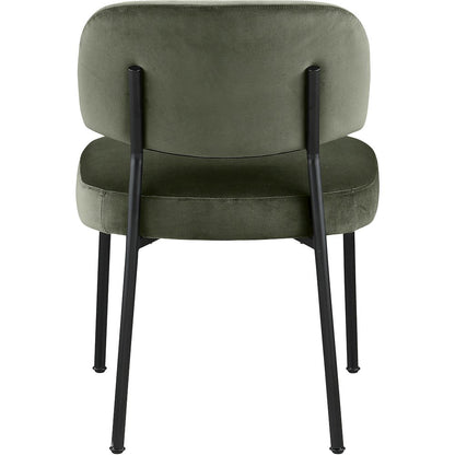 Zarelle Green Performance Fabric Upholstered Dining Chair, Set of 2