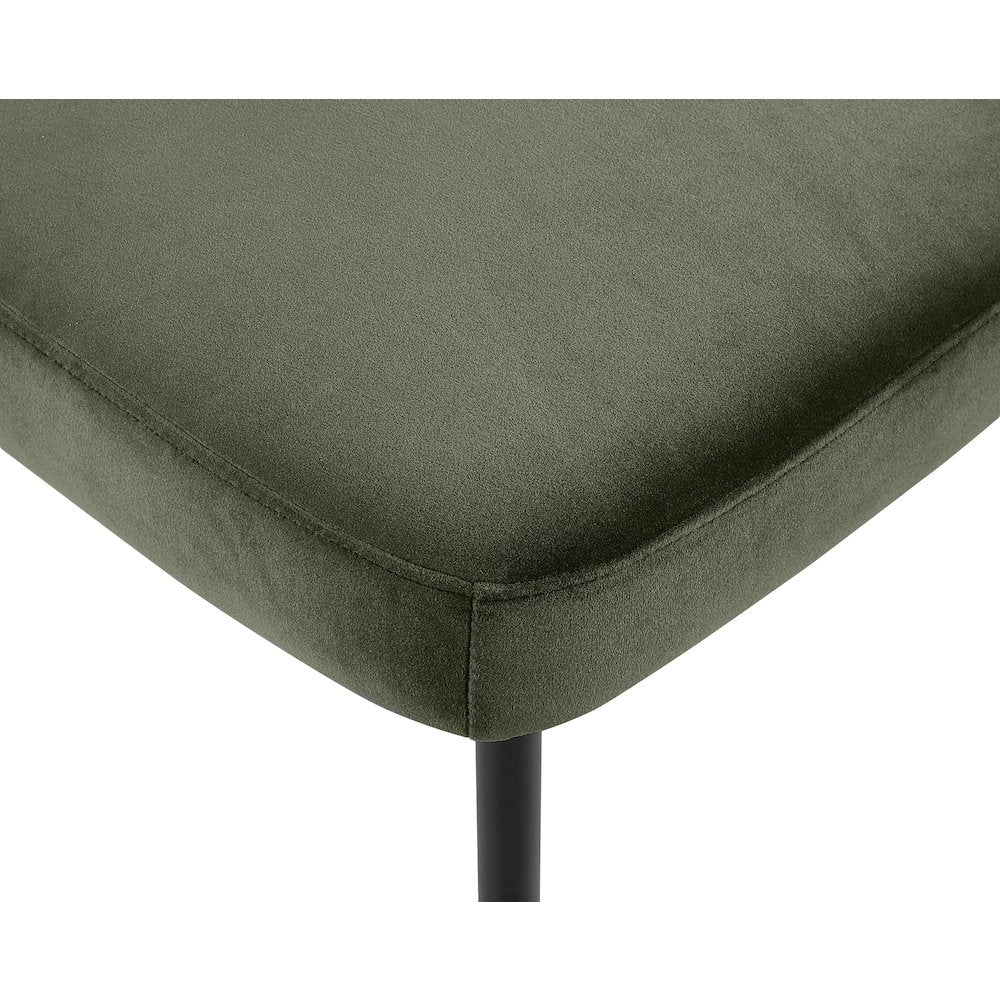 Zarelle Green Performance Fabric Upholstered Dining Chair, Set of 2