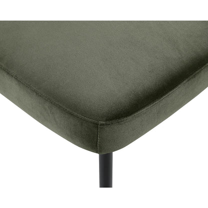 Zarelle Green Performance Fabric Upholstered Dining Chair, Set of 2