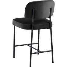 Zarelle Black Performance Fabric Upholstered Counter Stool, Set of 2