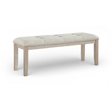 Ananda Beige Fabric Upholstered Bench