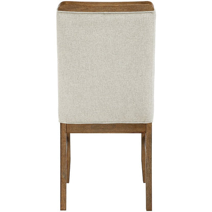 Ananda Beige Fabric Upholstered Dining Chair, Set of 2