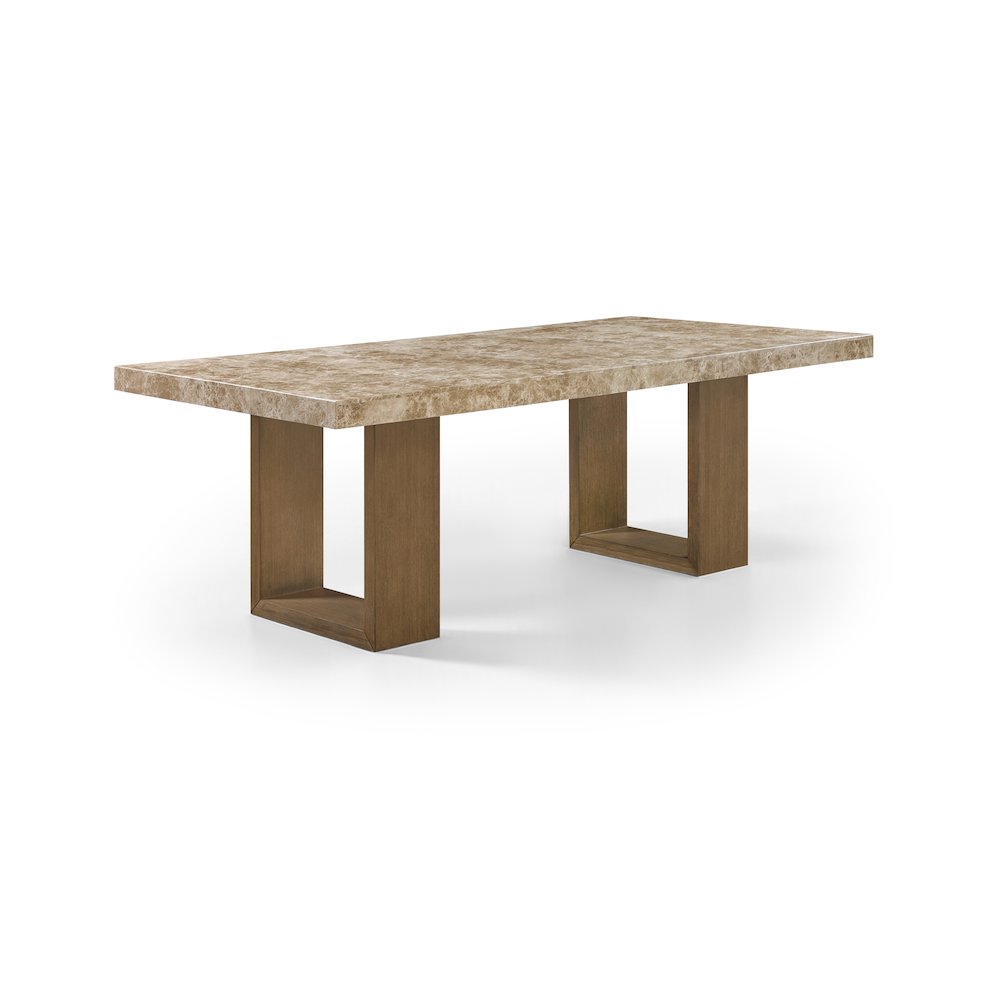 Ananda 84" Brown Marble Dining Table