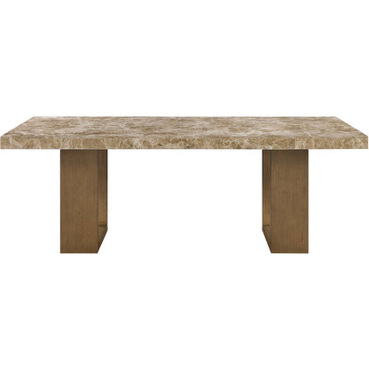 Ananda 84" Brown Marble Dining Table