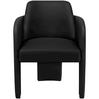 Vanda Black Vegan Leather Upholstered Dining Chair