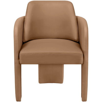 Vanda Cognac Vegan Leather Upholstered Dining Chair