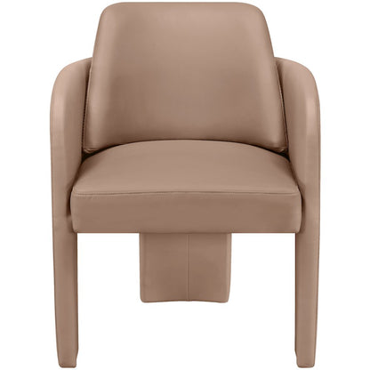 Vanda Tan Vegan Leather Upholstered Dining Chair