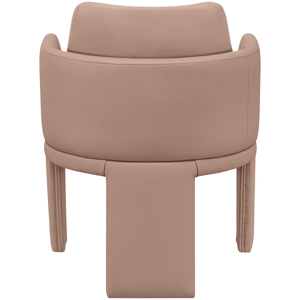 Vanda Tan Vegan Leather Upholstered Dining Chair