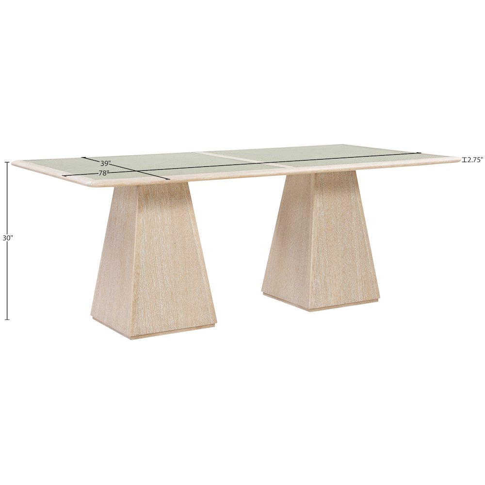 Atrium 78" Natural Wood Dining Table