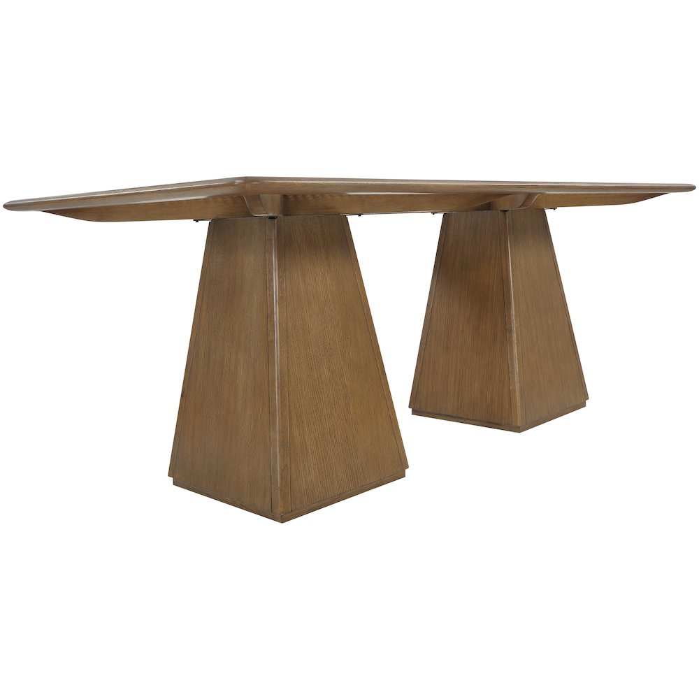 Atrium 78" Brown Wood Dining Table