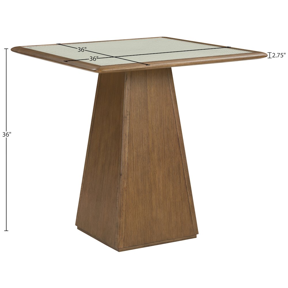 Atrium Brown Wood Counter Height Table