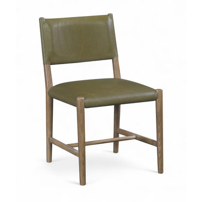 Andie Olive Vegan Leather Upholstered Dining Chair, Set of 2