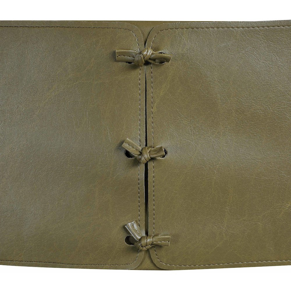 Andie Olive Vegan Leather Upholstered Counter Stool