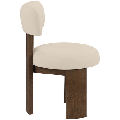 Atelier Beige Vegan Leather Upholstered Dining Chair, Set of 2