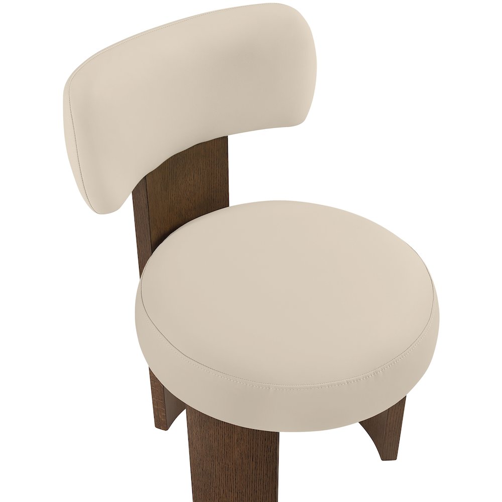 Atelier Beige Vegan Leather Upholstered Dining Chair, Set of 2