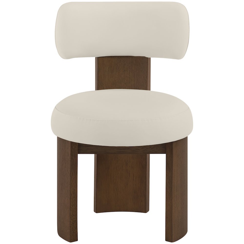 Atelier Taupe Vegan Leather Upholstered Dining Chair, Set of 2