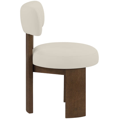 Atelier Taupe Vegan Leather Upholstered Dining Chair, Set of 2