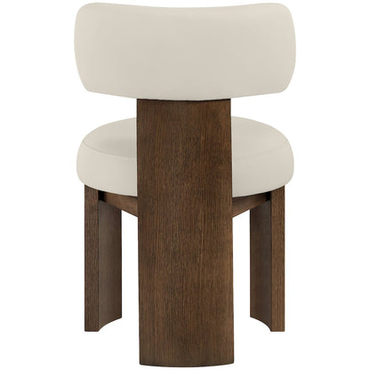Atelier Taupe Vegan Leather Upholstered Dining Chair, Set of 2