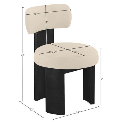 Atelier Beige Vegan Leather Upholstered Dining Chair, Set of 2