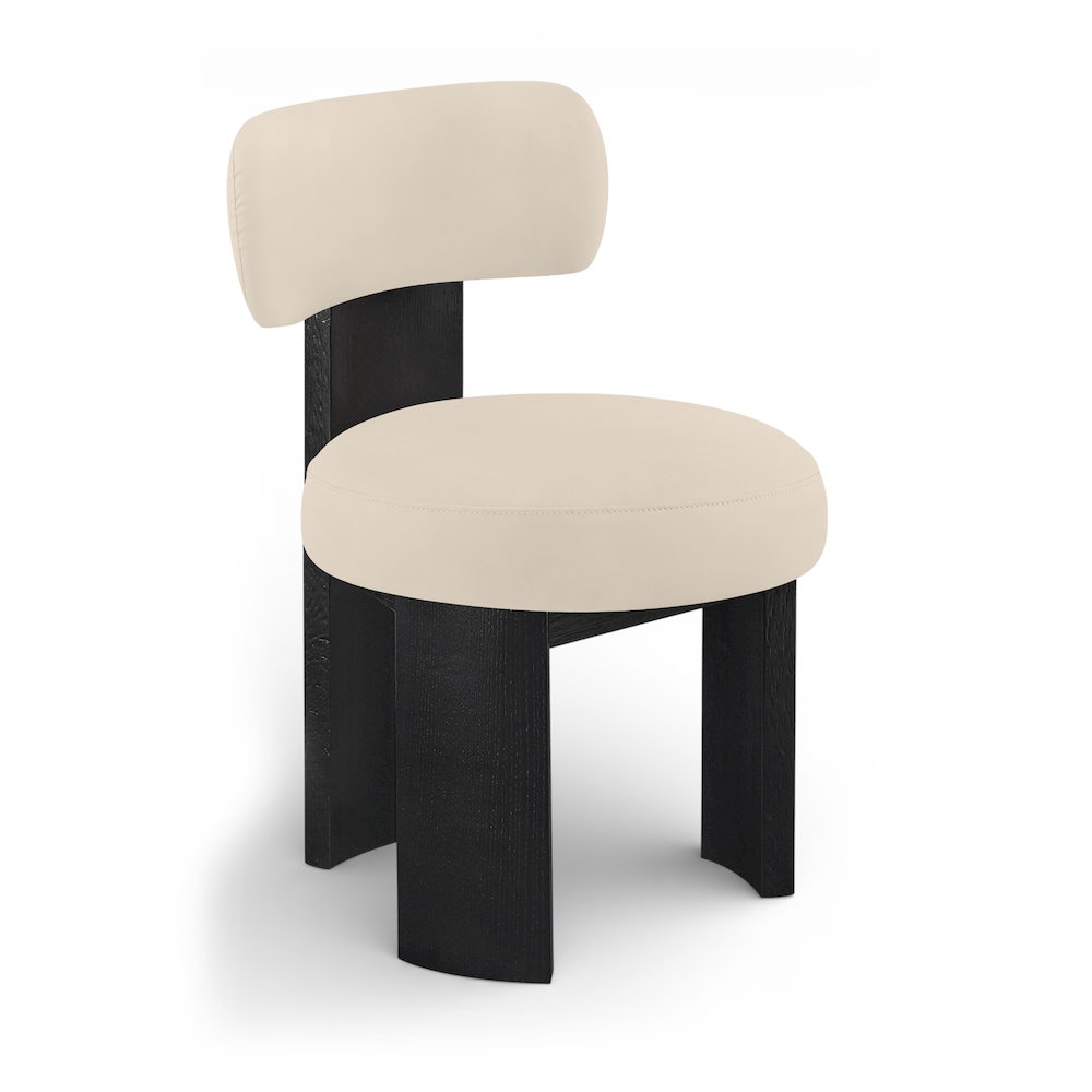 Atelier Beige Vegan Leather Upholstered Dining Chair, Set of 2