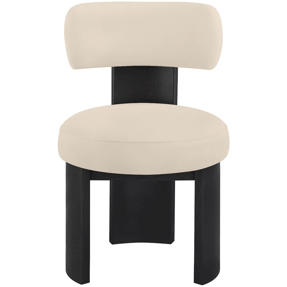Atelier Beige Vegan Leather Upholstered Dining Chair, Set of 2