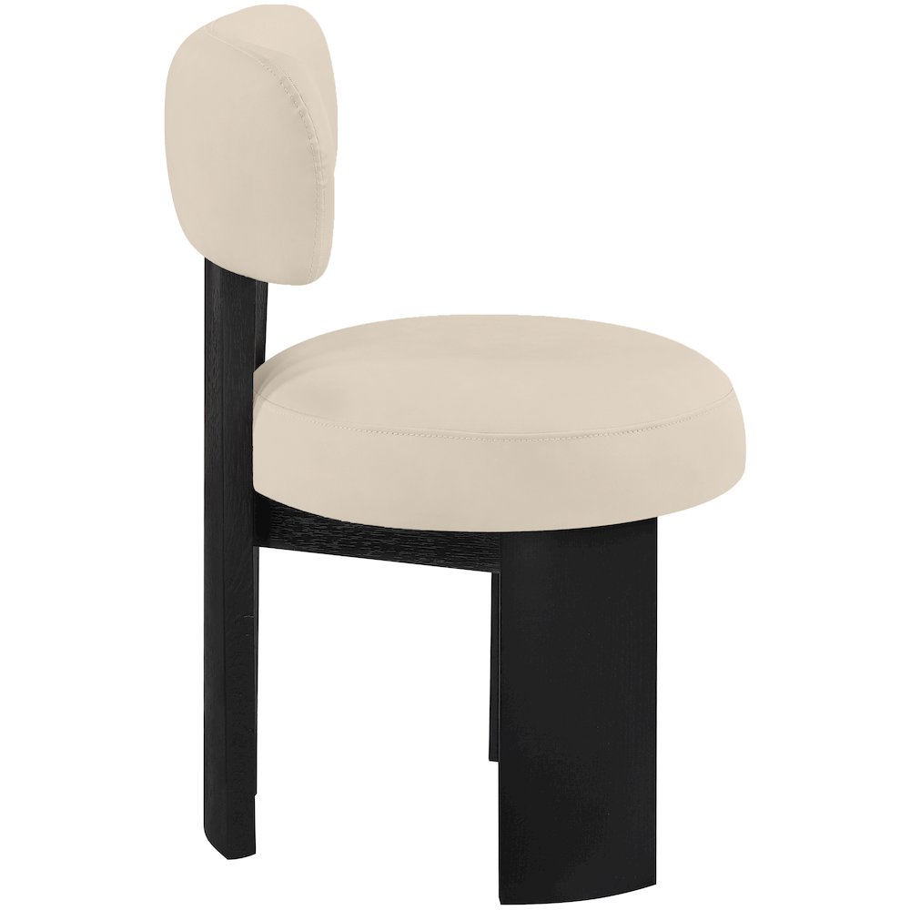 Atelier Beige Vegan Leather Upholstered Dining Chair, Set of 2