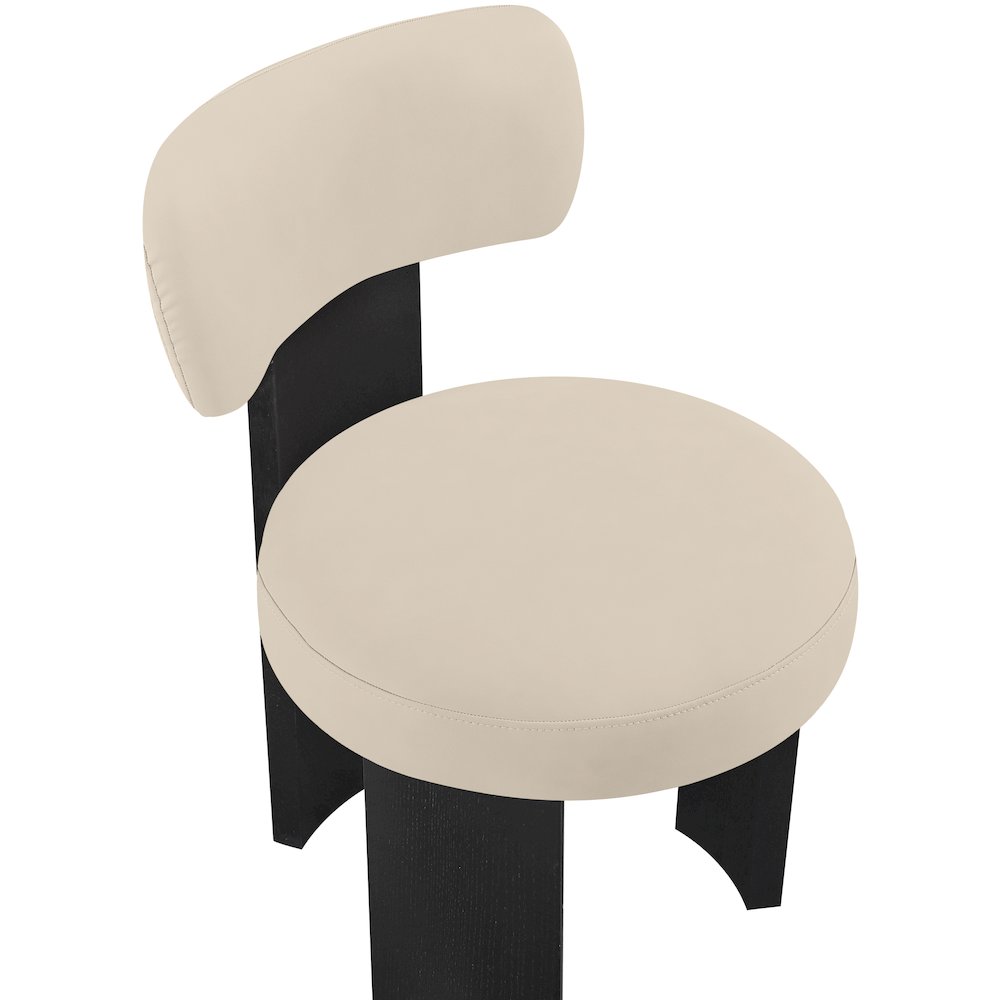 Atelier Beige Vegan Leather Upholstered Dining Chair, Set of 2