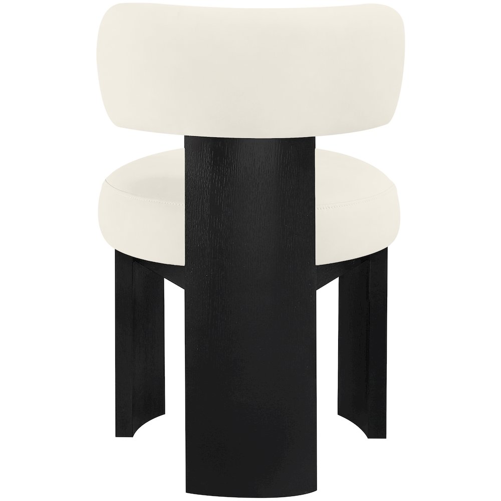 Atelier Cream Vegan Leather Upholstered Dining Chair, Set of 2