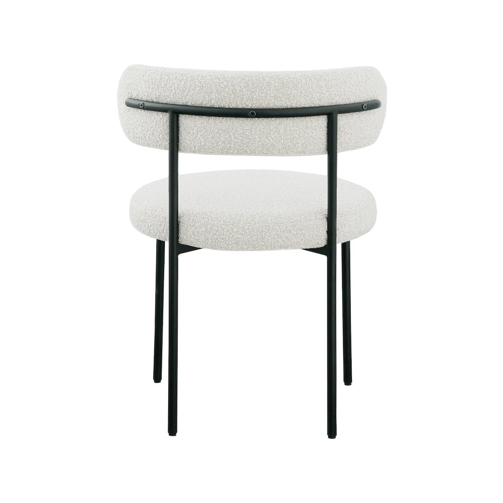 Beacon Cream Boucle Fabric Dining Chair, Set of 2