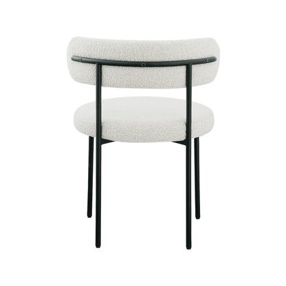 Beacon Cream Boucle Fabric Dining Chair, Set of 2
