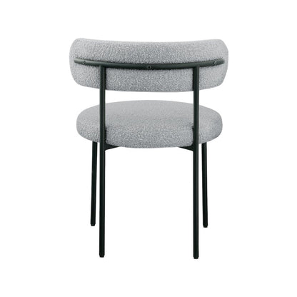 Beacon Grey Boucle Fabric Dining Chair, Set of 2