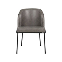 Starlight Canyon Home Vegan Leather Dining Chairs Set of 2, Grey Vegan Leather